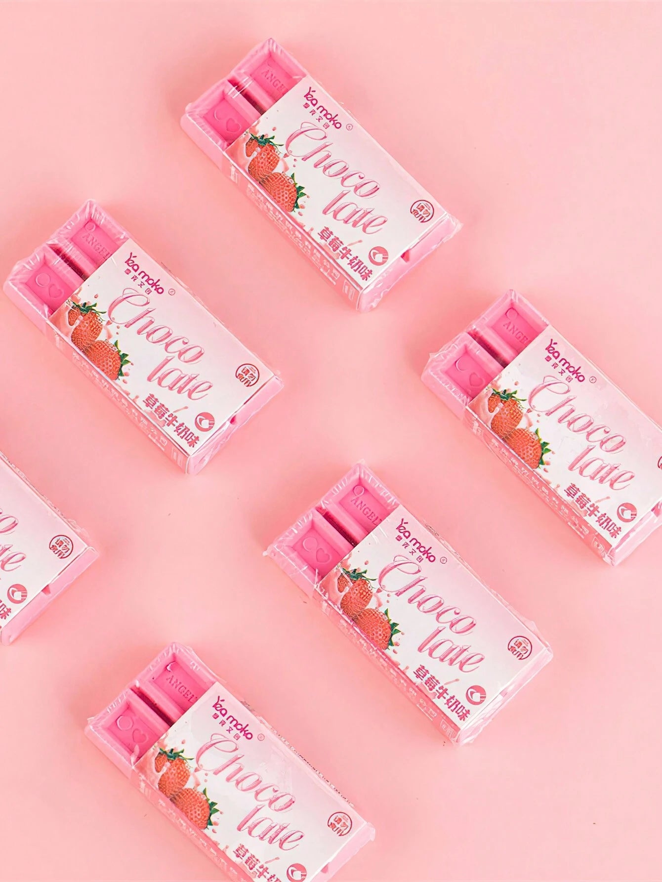 Strawberry Chocolate Erasers 🍫🍓