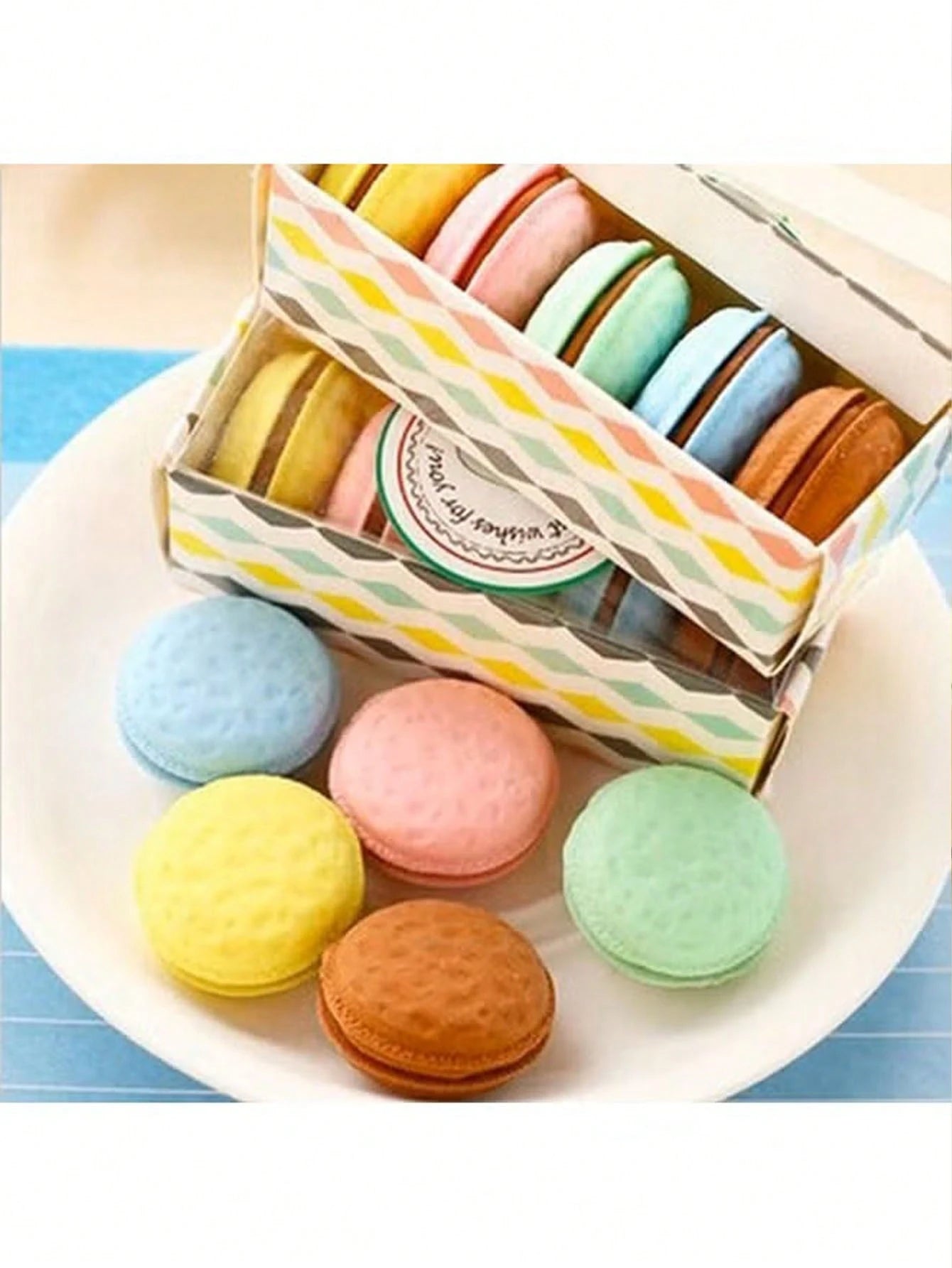 Macaron erasers 🍬