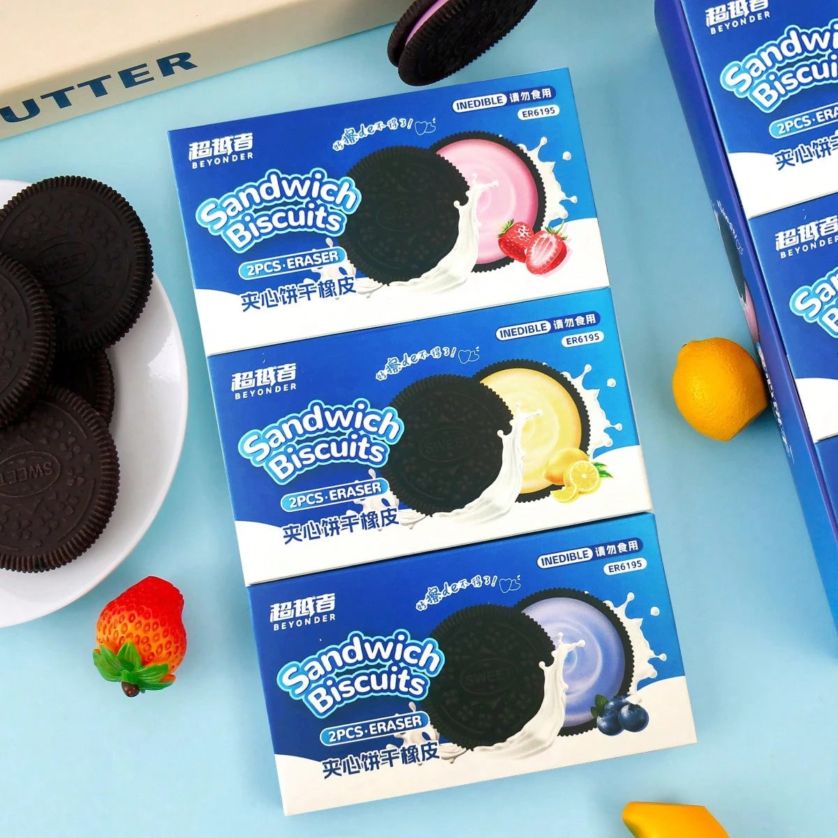 Cookies & Cream Erasers